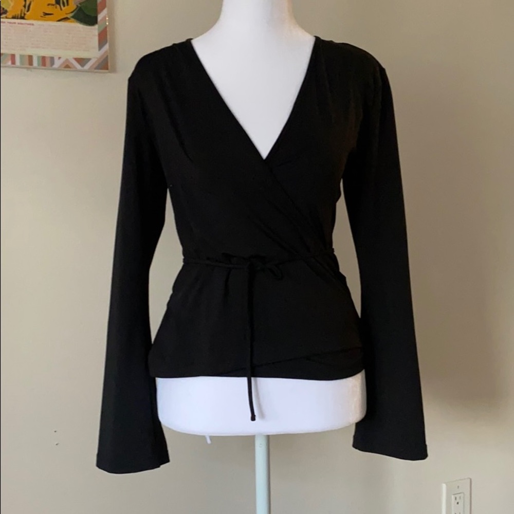 Black long sleeve blouse